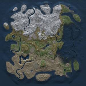 Thumbnail Rust Map: Procedural Map, Size: 4250, Seed: 1722031689, 16 Monuments
