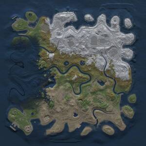 Thumbnail Rust Map: Procedural Map, Size: 4250, Seed: 378559478, 15 Monuments