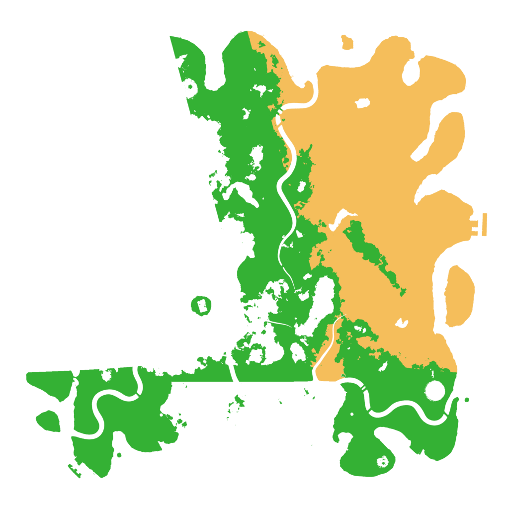 Biome Rust Map: Procedural Map, Size: 4500, Seed: 1244336216