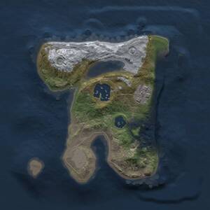 Thumbnail Rust Map: Procedural Map, Size: 1800, Seed: 406996917, 4 Monuments
