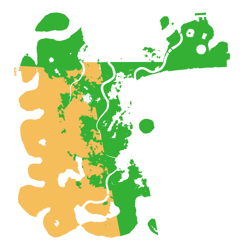 Biome Rust Map: Procedural Map, Size: 4500, Seed: 531427519