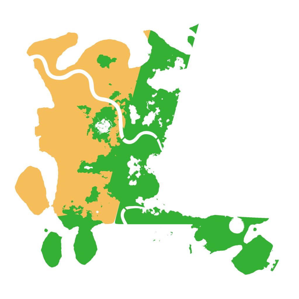 Biome Rust Map: Procedural Map, Size: 3500, Seed: 48673502
