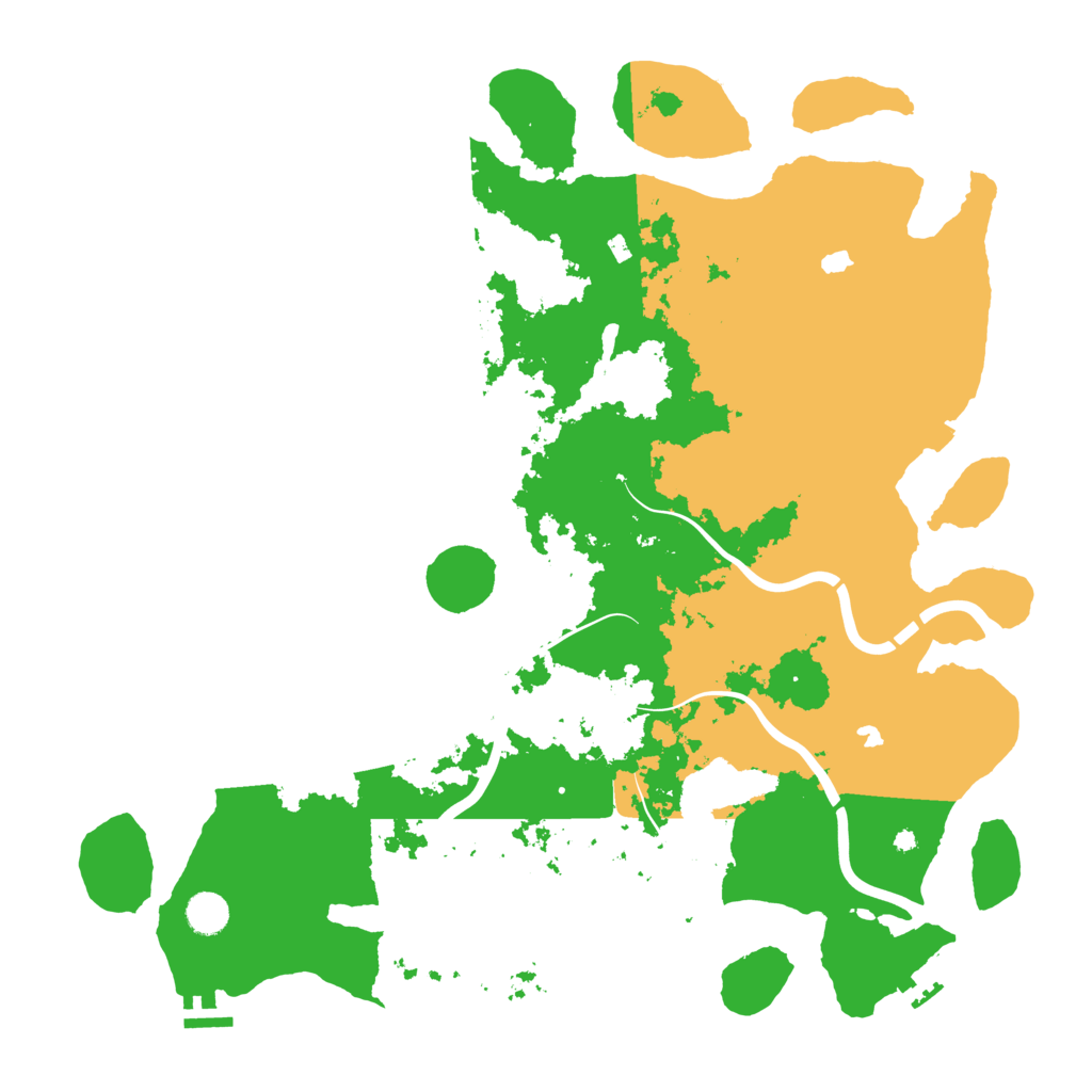 Biome Rust Map: Procedural Map, Size: 4500, Seed: 1619129288
