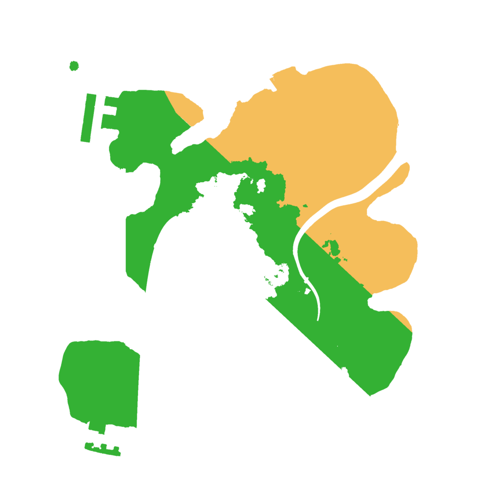 Biome Rust Map: Procedural Map, Size: 2100, Seed: 240000