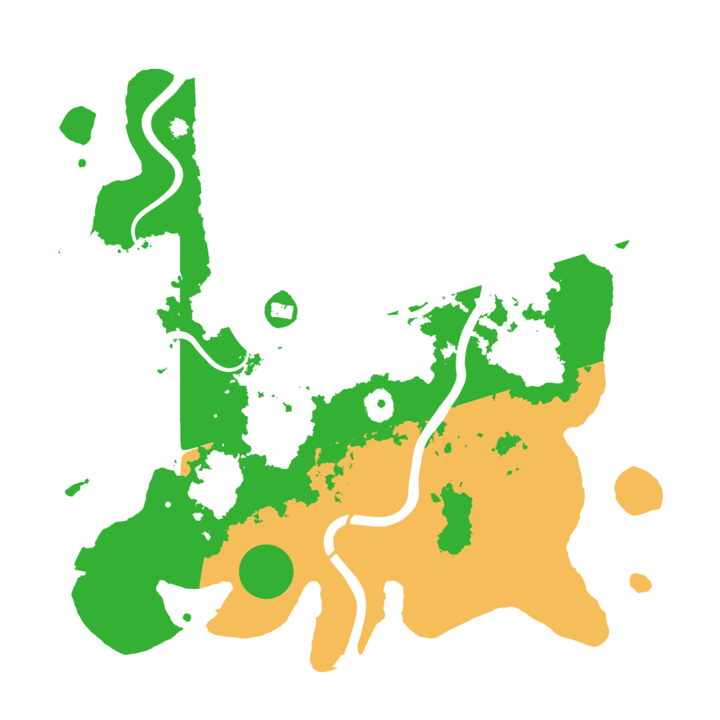 Biome Rust Map: Procedural Map, Size: 3500, Seed: 792822910