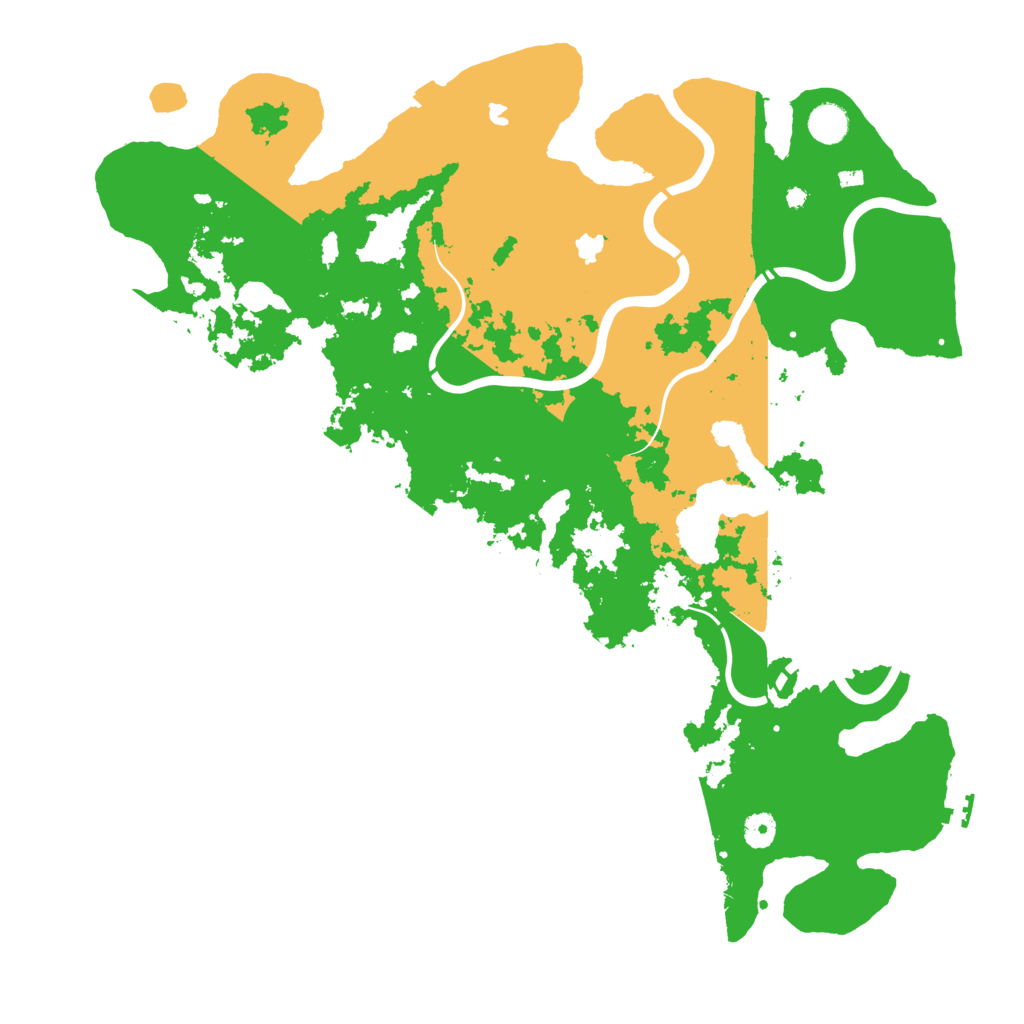 Biome Rust Map: Procedural Map, Size: 4500, Seed: 95305510
