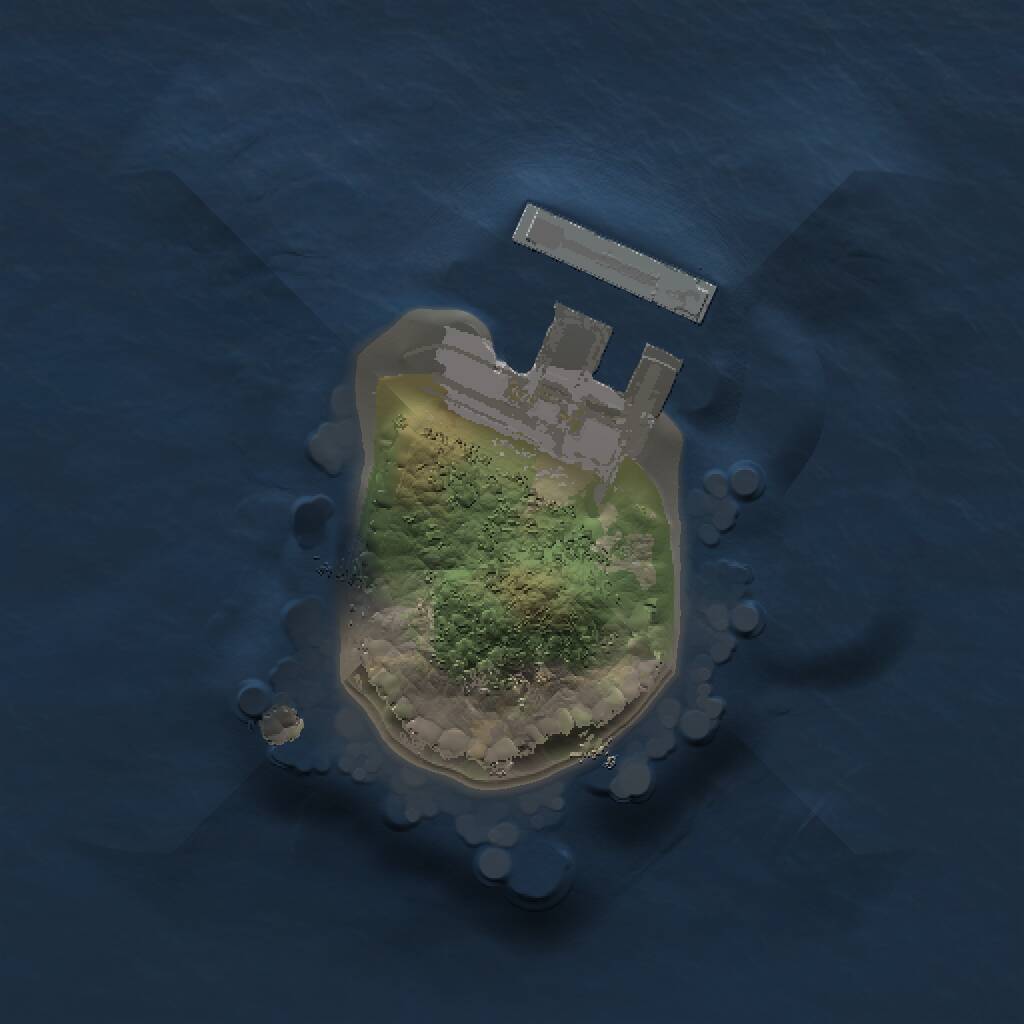 Rust Map: Procedural Map, Size: 1000, Seed: 1475562423, 2 Monuments