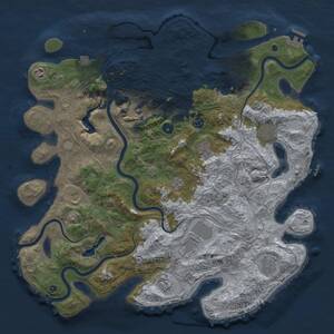Thumbnail Rust Map: Procedural Map, Size: 4500, Seed: 232366231, 16 Monuments