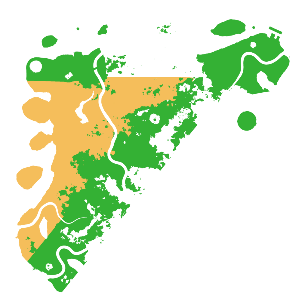 Biome Rust Map: Procedural Map, Size: 4500, Seed: 232366231