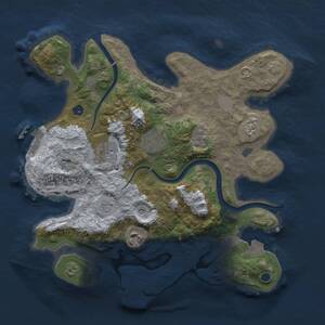 Rust Map: Procedural Map, Size: 3000, Seed: 542533714, 10 Monuments