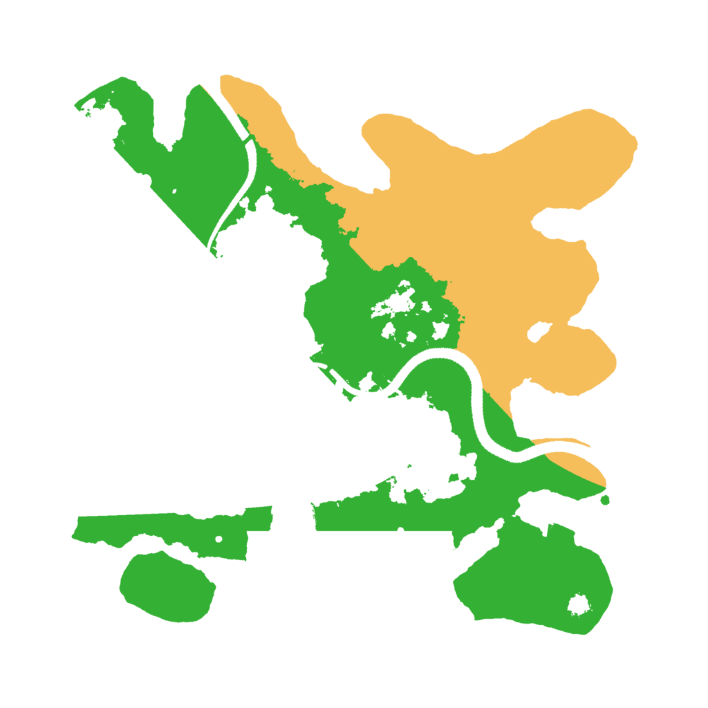 Biome Rust Map: Procedural Map, Size: 3000, Seed: 542533714