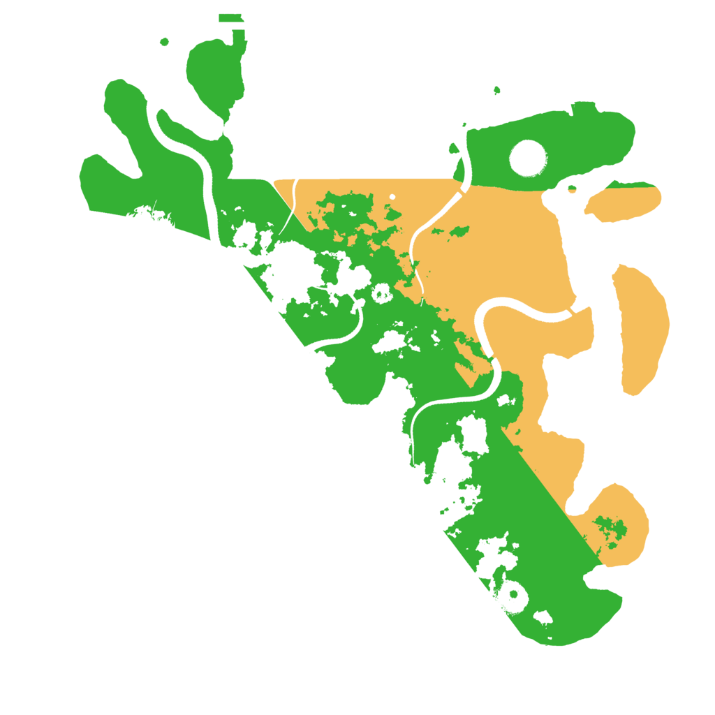 Biome Rust Map: Procedural Map, Size: 3500, Seed: 57045272