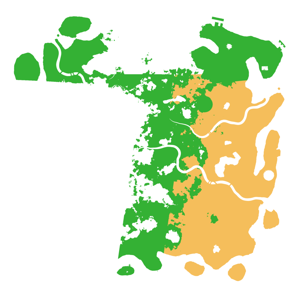 Biome Rust Map: Procedural Map, Size: 5000, Seed: 31882