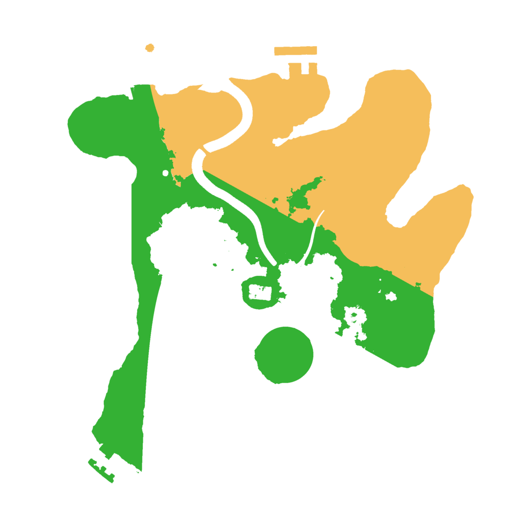 Biome Rust Map: Procedural Map, Size: 2500, Seed: 777773973