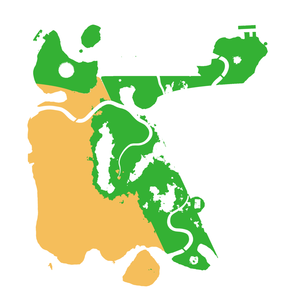 Biome Rust Map: Procedural Map, Size: 3500, Seed: 522630639
