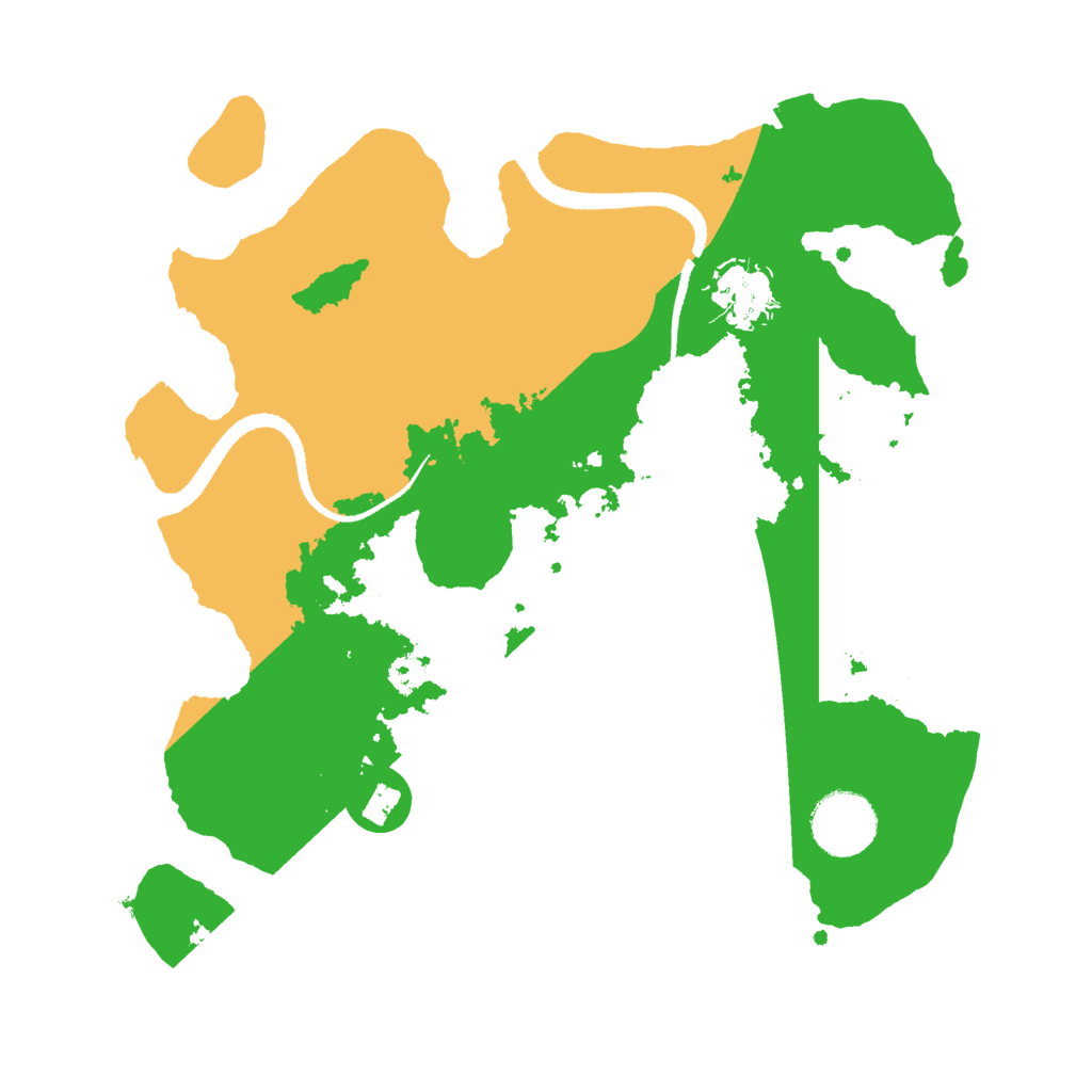 Biome Rust Map: Procedural Map, Size: 3000, Seed: 76461