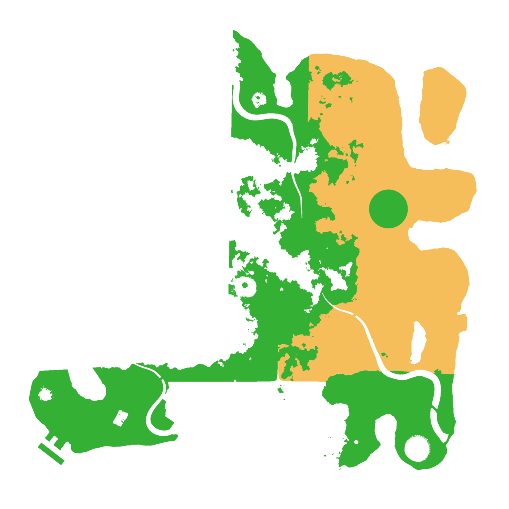 Biome Rust Map: Procedural Map, Size: 3500, Seed: 343752552