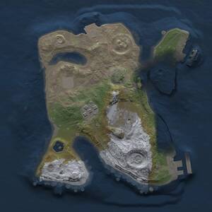 Thumbnail Rust Map: Procedural Map, Size: 2000, Seed: 2101808640, 7 Monuments