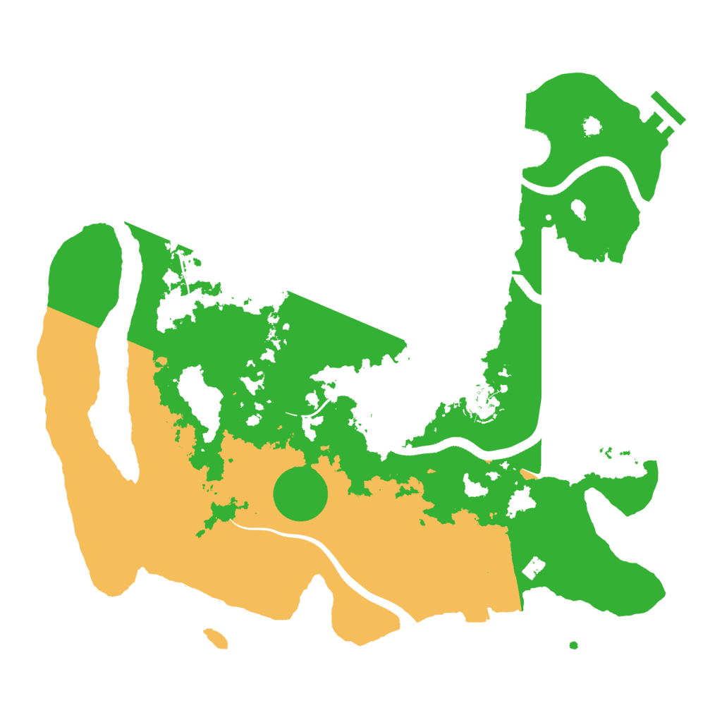 Biome Rust Map: Procedural Map, Size: 3500, Seed: 510318176