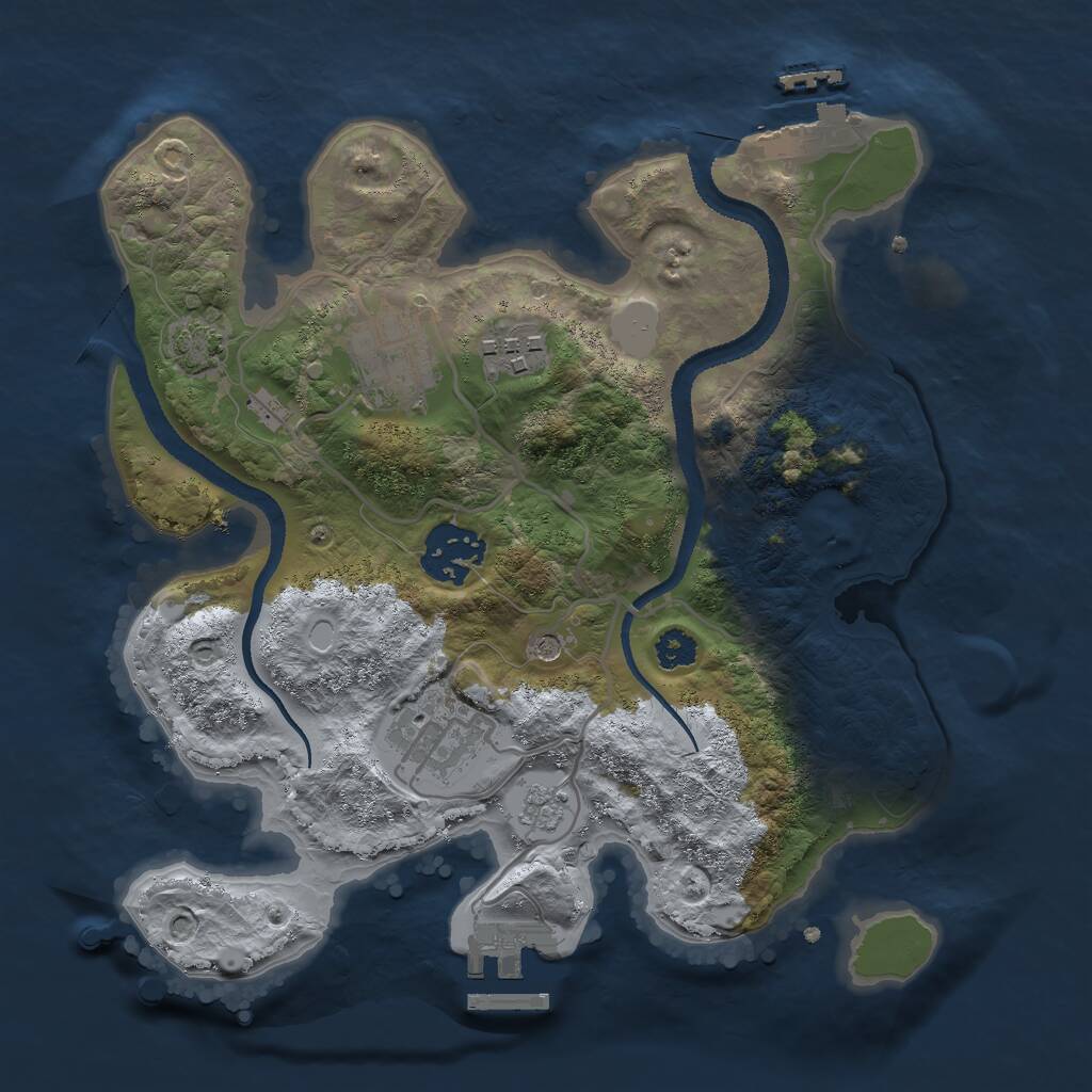 Rust Map: Procedural Map, Size: 2700, Seed: 1769774503, 10 Monuments