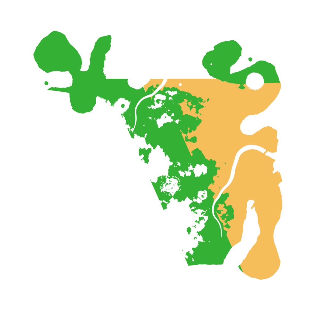 Biome Rust Map: Procedural Map, Size: 3200, Seed: 11432