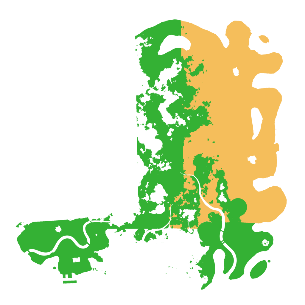 Biome Rust Map: Procedural Map, Size: 4500, Seed: 662035475