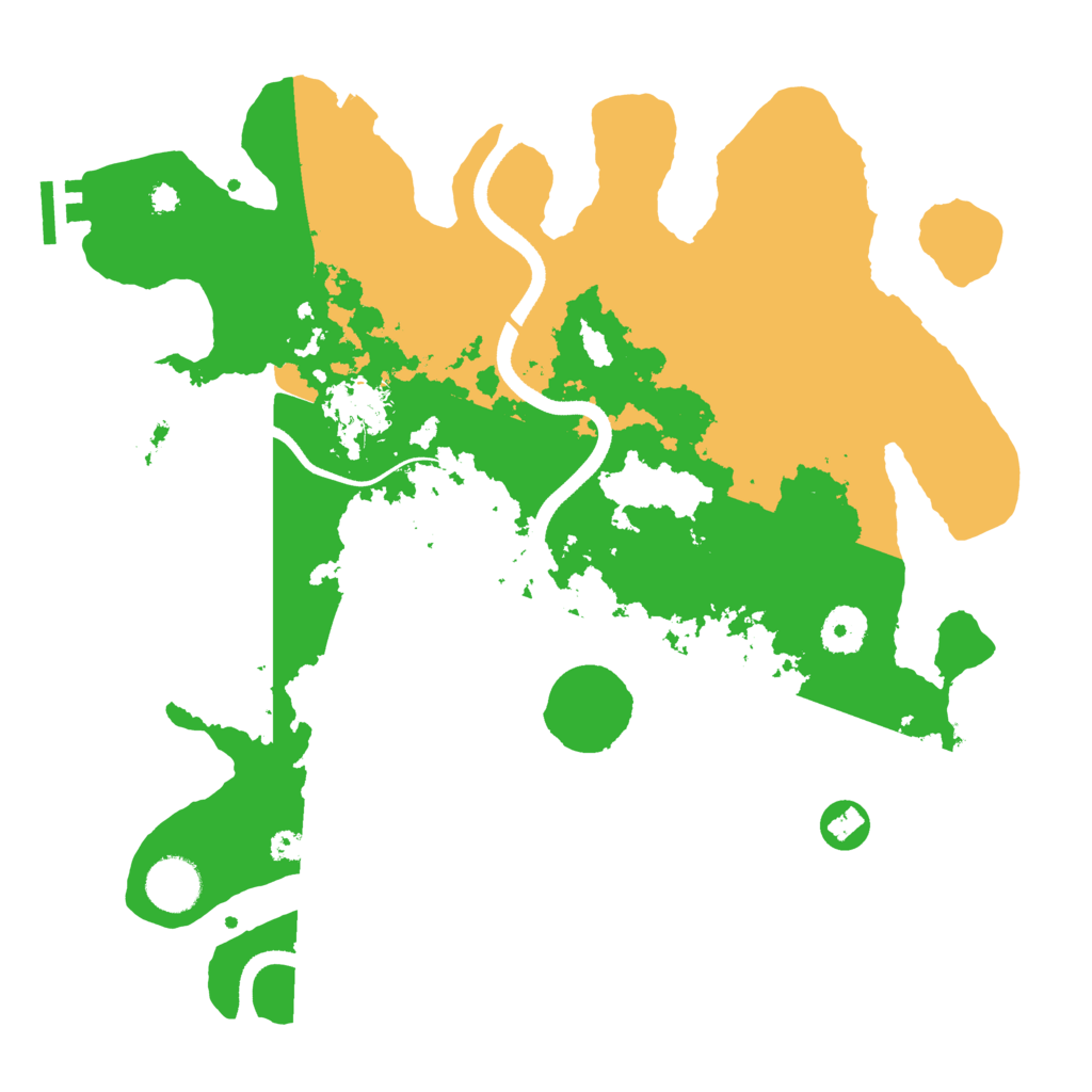 Biome Rust Map: Procedural Map, Size: 3500, Seed: 44327642
