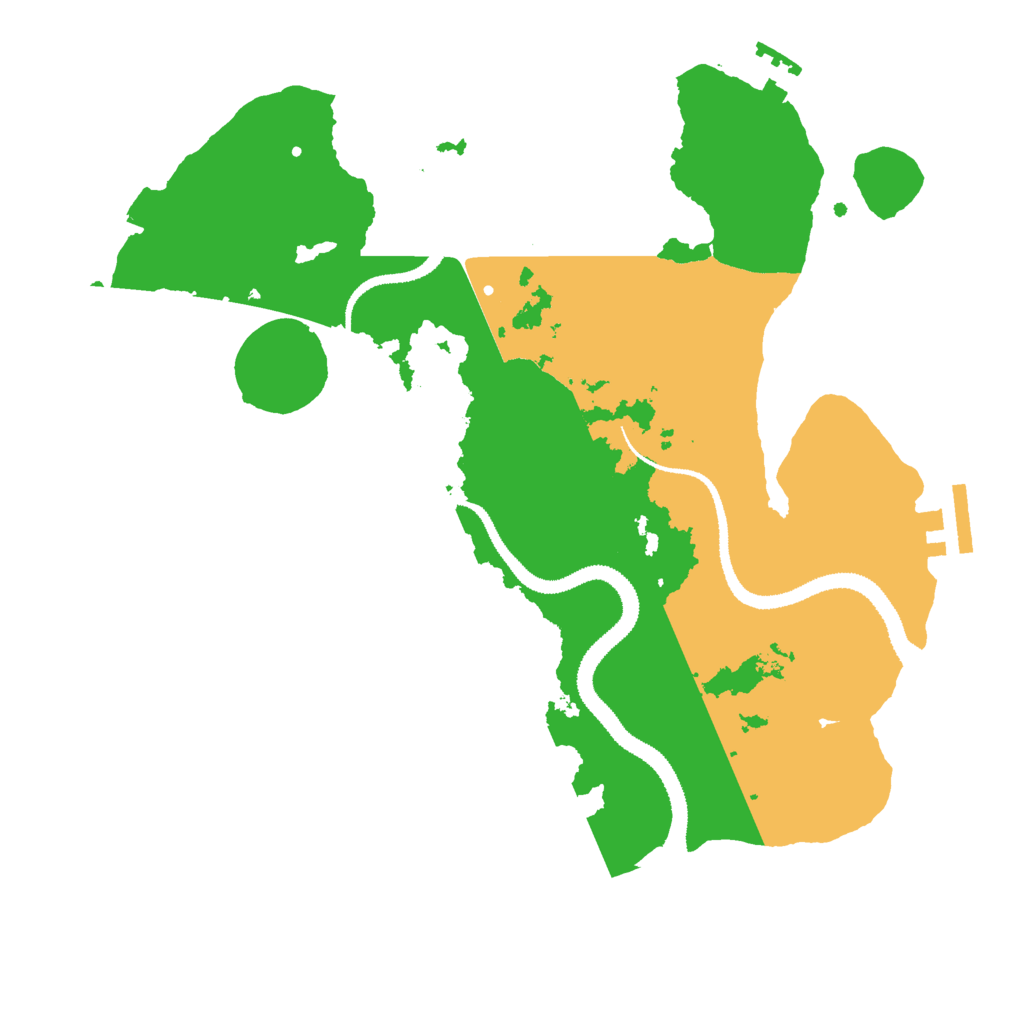 Biome Rust Map: Procedural Map, Size: 3000, Seed: 168401107