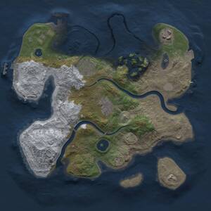 Thumbnail Rust Map: Procedural Map, Size: 2750, Seed: 404390614, 9 Monuments