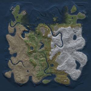 Thumbnail Rust Map: Procedural Map, Size: 4250, Seed: 201845185, 15 Monuments