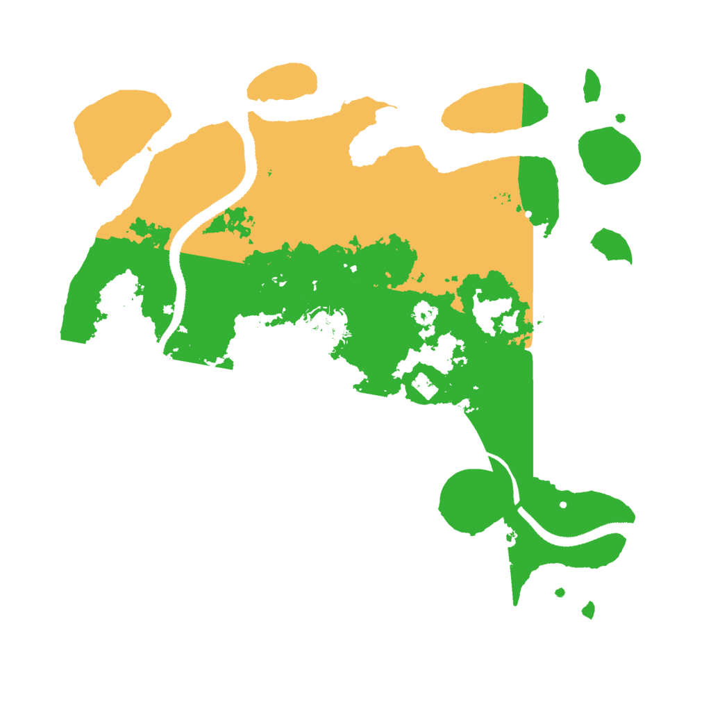 Biome Rust Map: Procedural Map, Size: 3000, Seed: 164239182