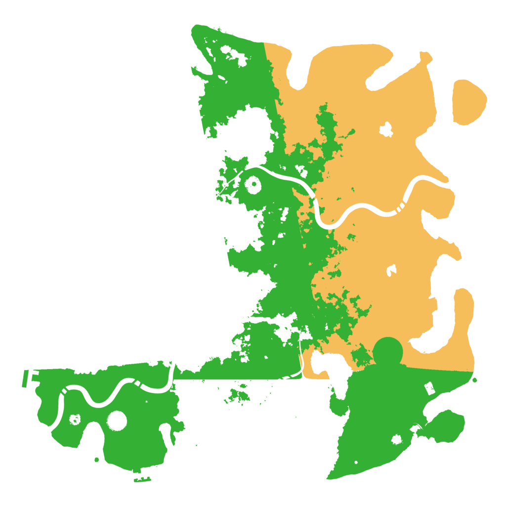 Biome Rust Map: Procedural Map, Size: 4500, Seed: 391484379
