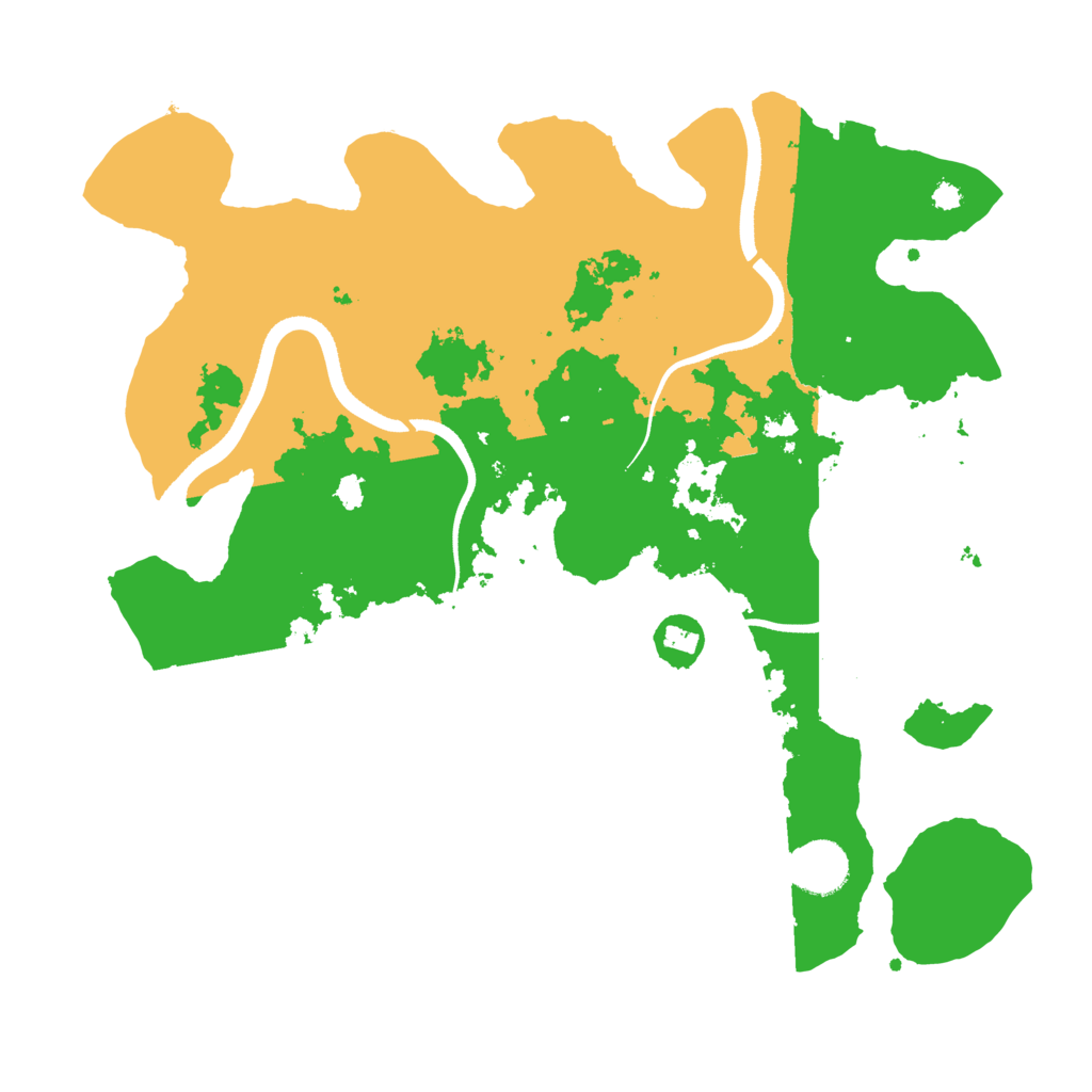 Biome Rust Map: Procedural Map, Size: 3500, Seed: 117289733