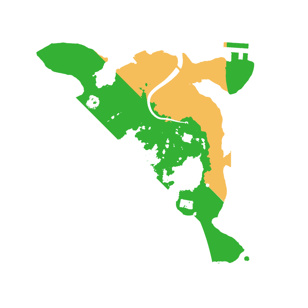 Biome Rust Map: Procedural Map, Size: 2500, Seed: 1328146285