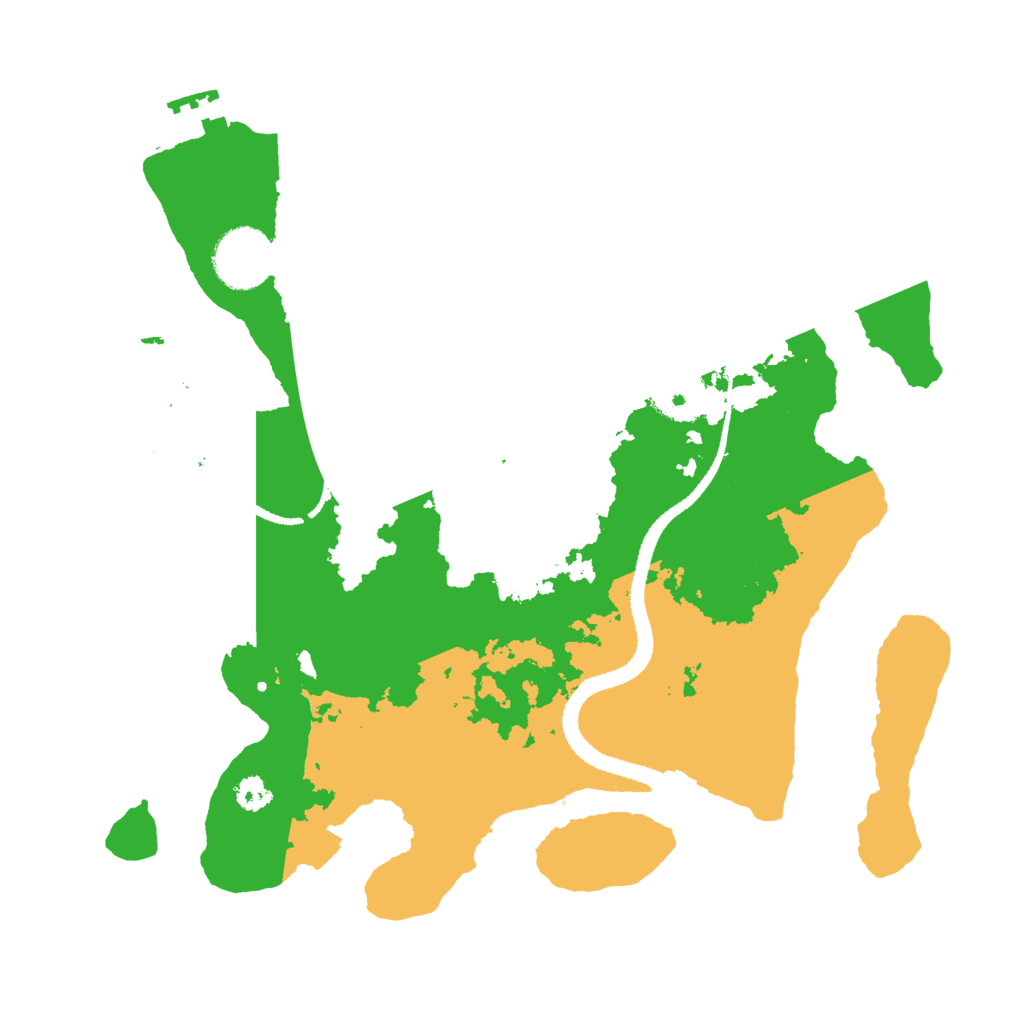 Biome Rust Map: Procedural Map, Size: 3000, Seed: 570830999