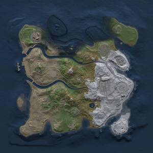 Thumbnail Rust Map: Procedural Map, Size: 2800, Seed: 620376037, 10 Monuments