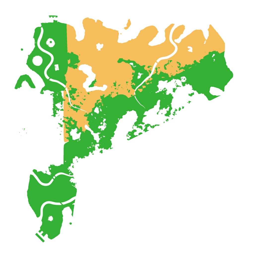 Biome Rust Map: Procedural Map, Size: 4500, Seed: 93145283