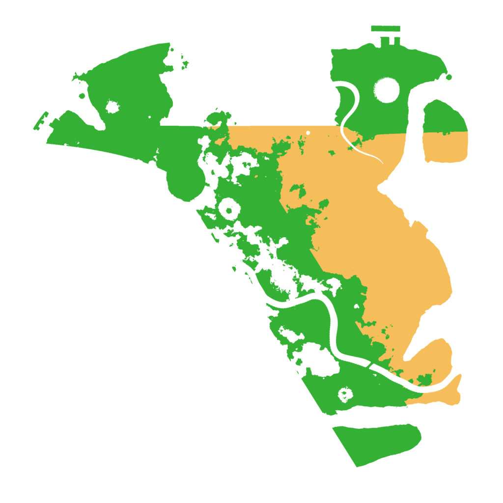 Biome Rust Map: Procedural Map, Size: 3500, Seed: 1205681352