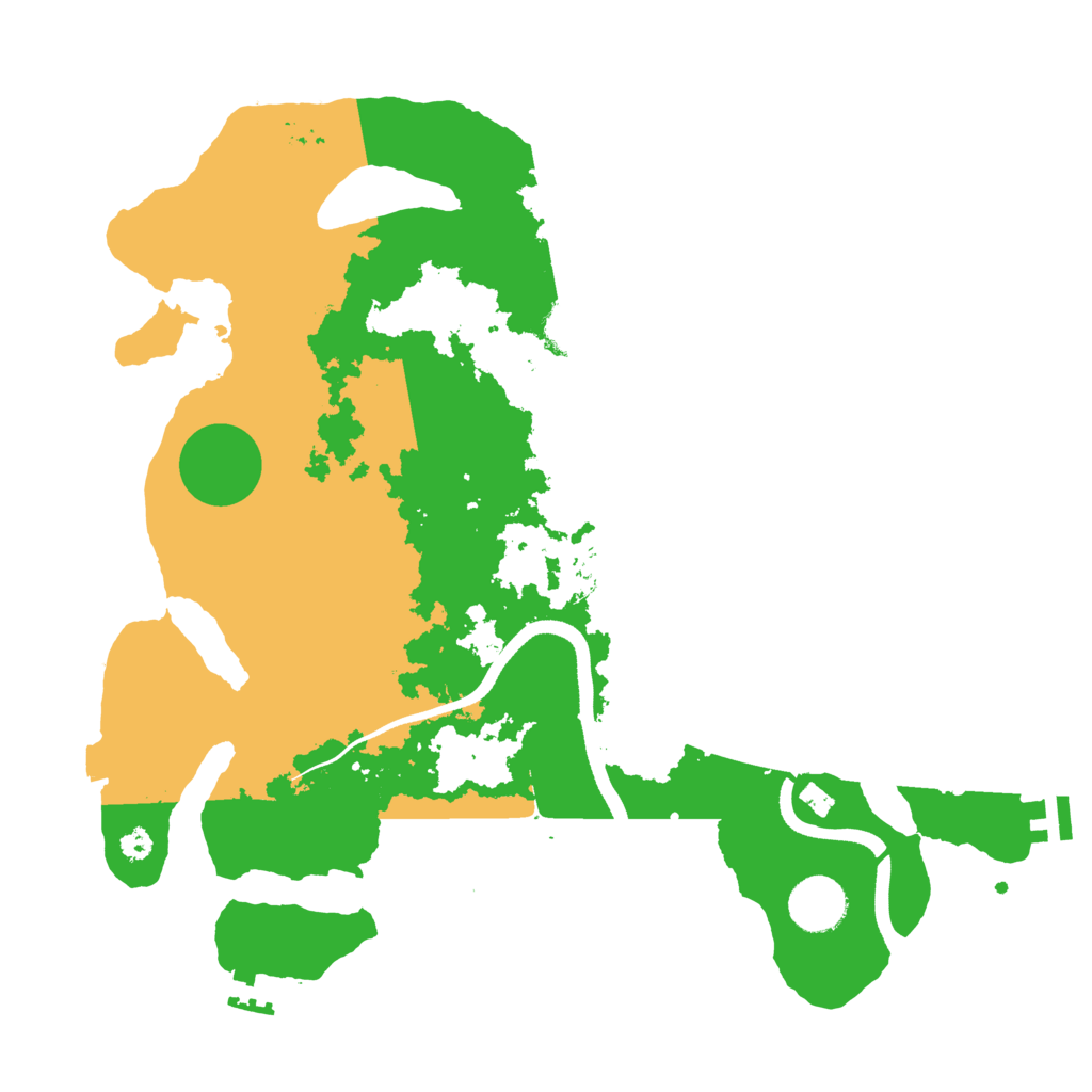 Biome Rust Map: Procedural Map, Size: 3500, Seed: 1326812972