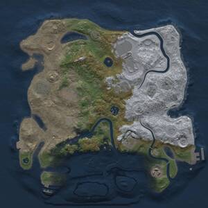 Thumbnail Rust Map: Procedural Map, Size: 3500, Seed: 1326812972, 15 Monuments
