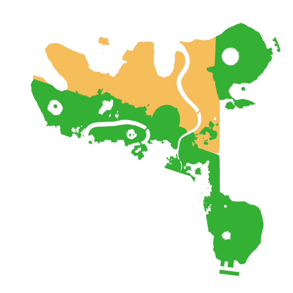 Biome Rust Map: Procedural Map, Size: 3000, Seed: 1122100