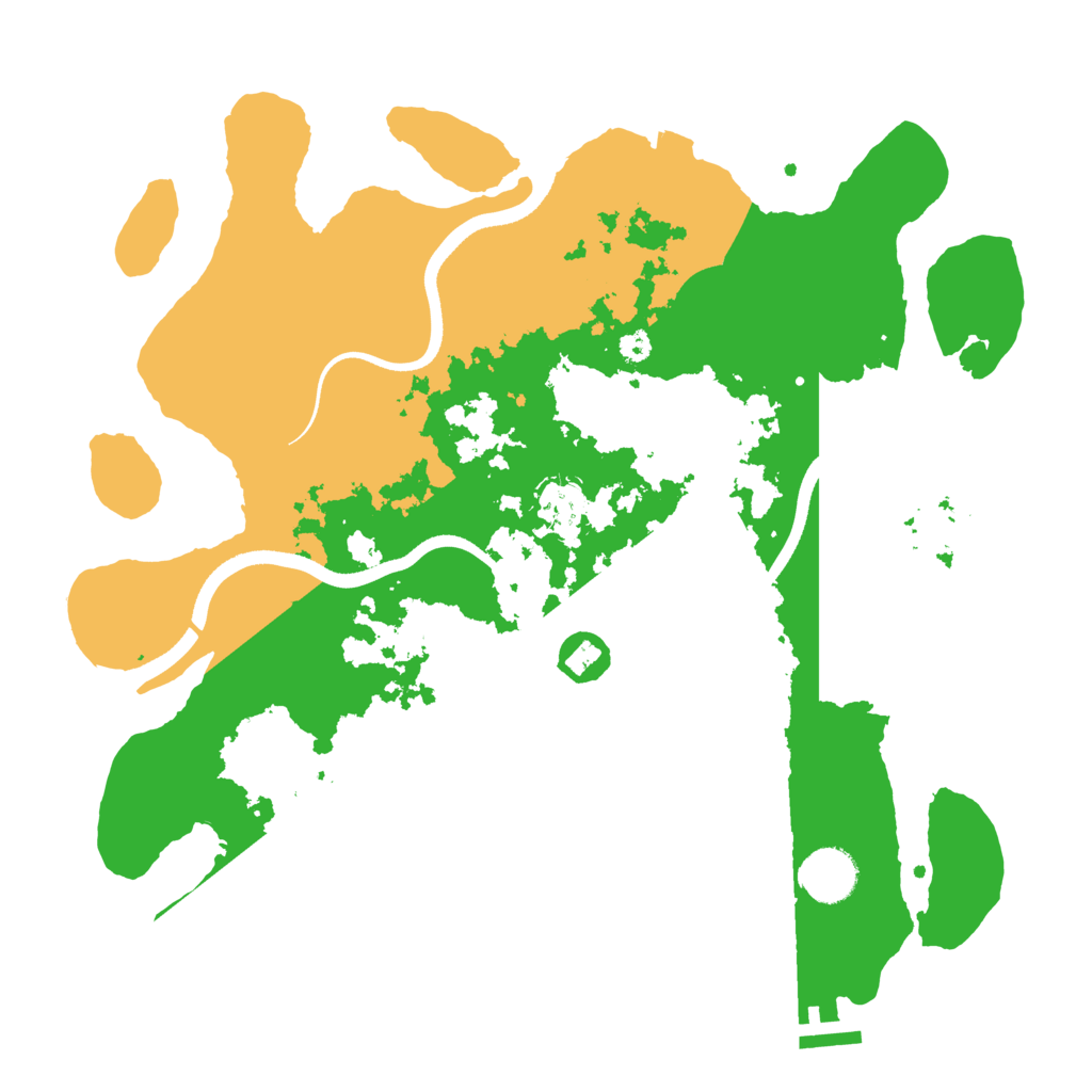 Biome Rust Map: Procedural Map, Size: 3500, Seed: 133632456