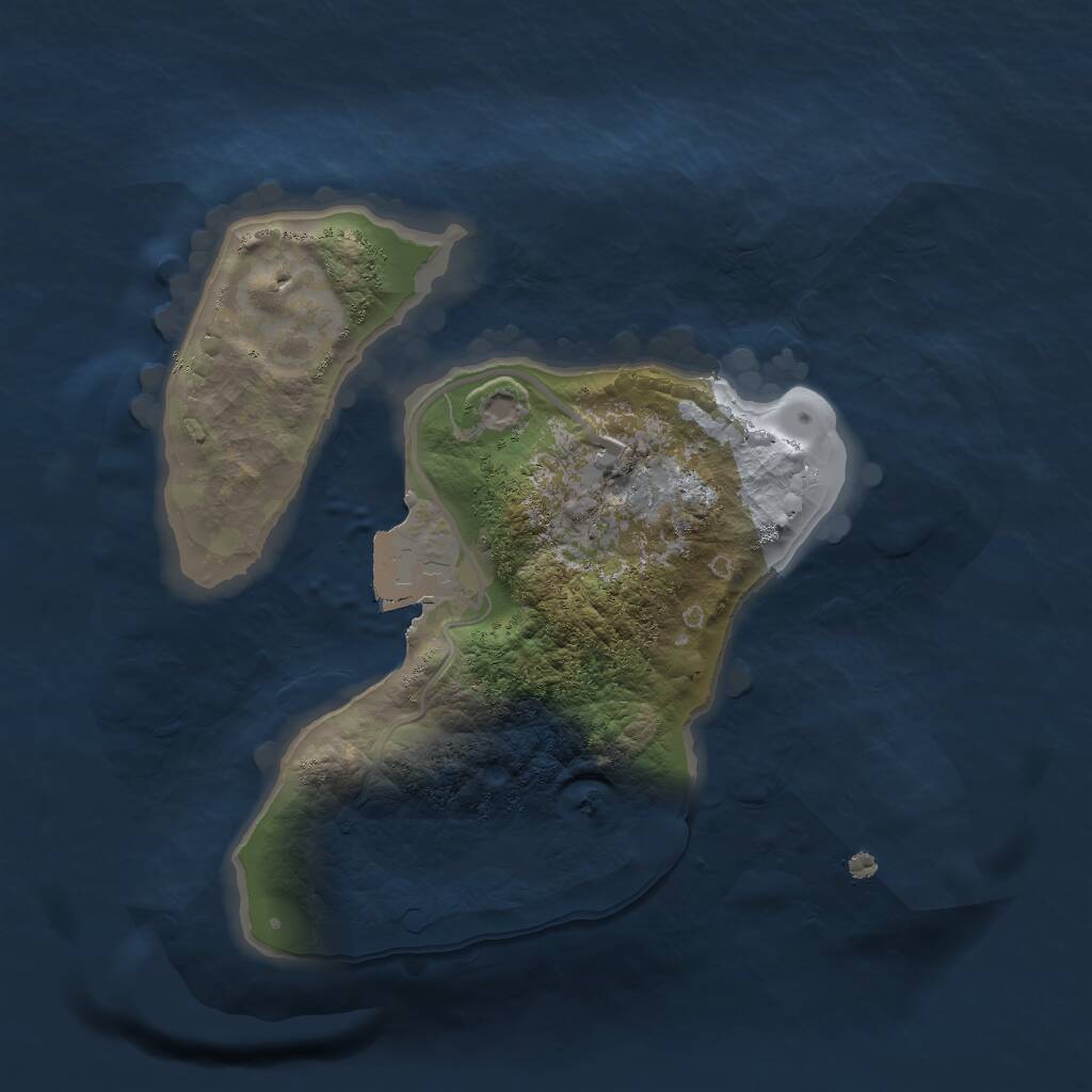 Rust Map: Procedural Map, Size: 1600, Seed: 1330201958, 1 Monuments