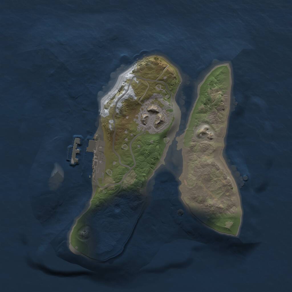 Rust Map: Procedural Map, Size: 1700, Seed: 386082317, 3 Monuments