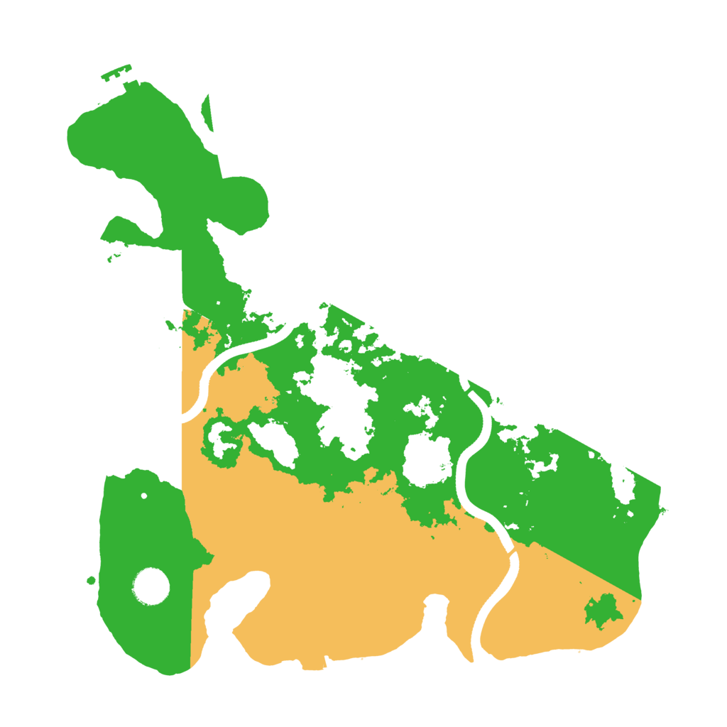 Biome Rust Map: Procedural Map, Size: 3500, Seed: 855019116