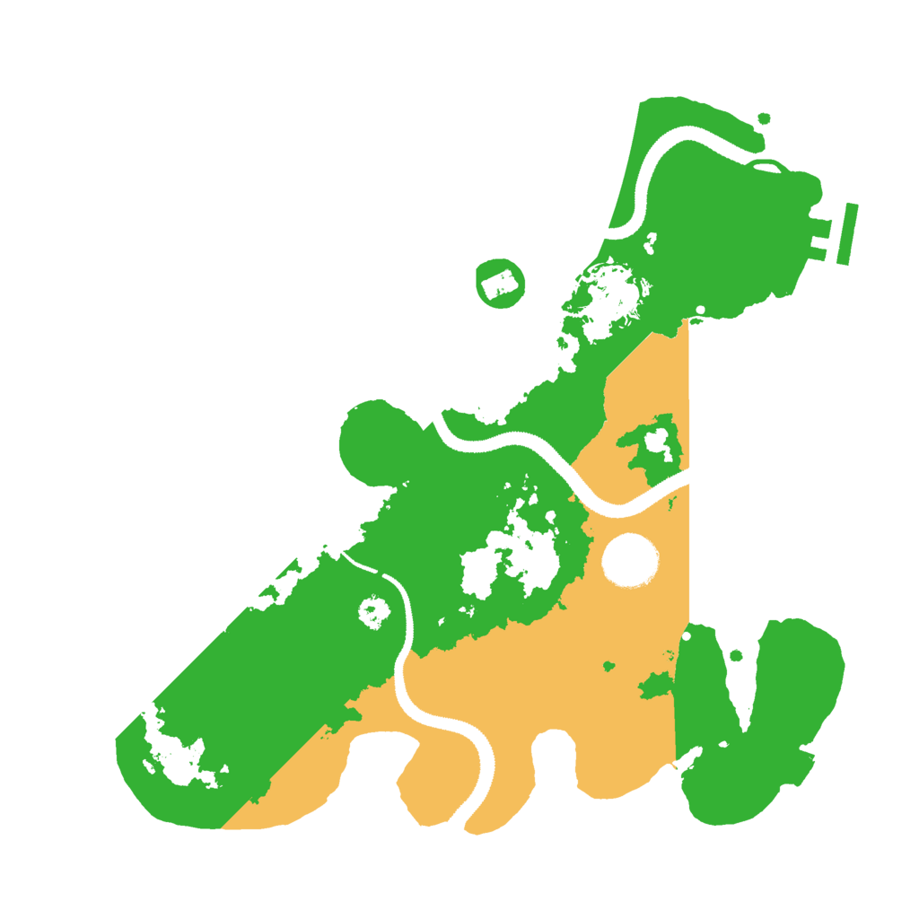Biome Rust Map: Procedural Map, Size: 3000, Seed: 6134612