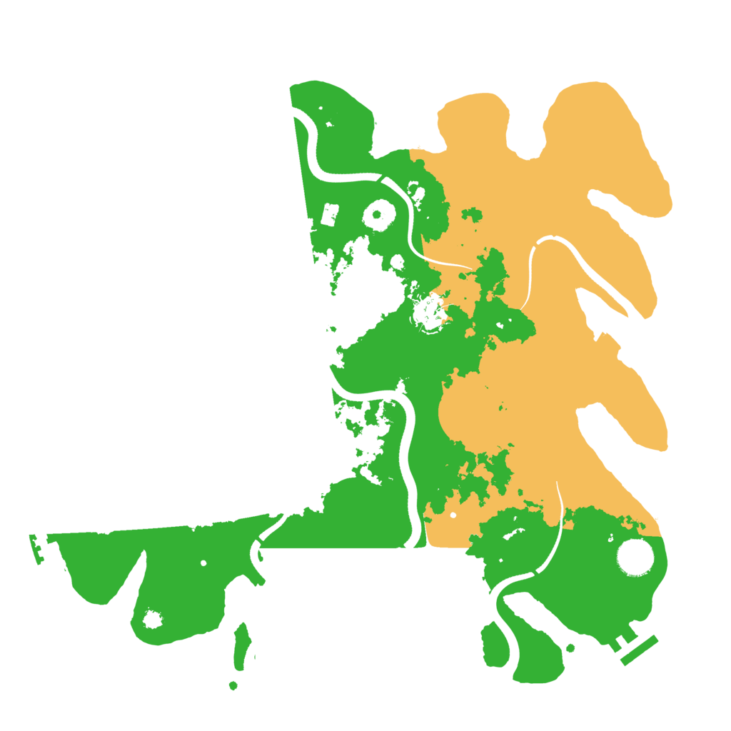 Biome Rust Map: Procedural Map, Size: 3500, Seed: 575941962