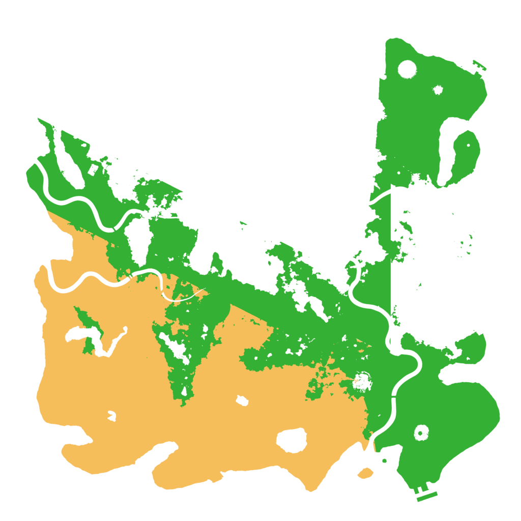 Biome Rust Map: Procedural Map, Size: 5000, Seed: 281793