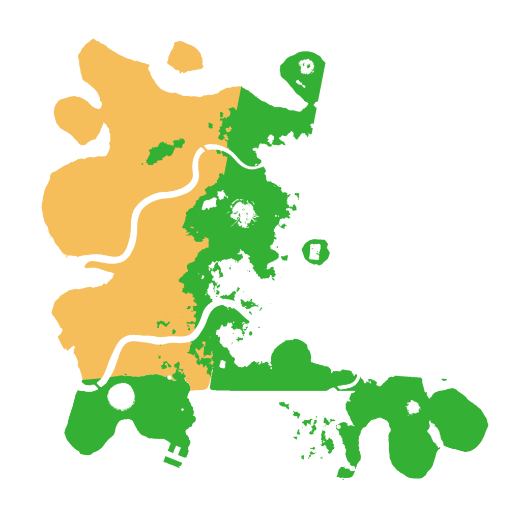 Biome Rust Map: Procedural Map, Size: 3500, Seed: 1566496218