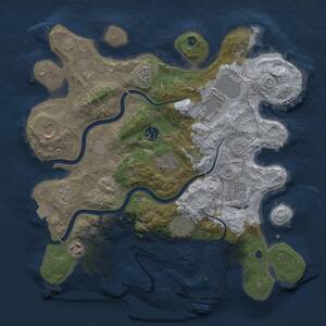 Thumbnail Rust Map: Procedural Map, Size: 3500, Seed: 1566496218, 14 Monuments